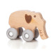 Дерев'яна іграшка FreeON слоник на силіконових колесах