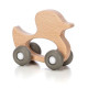 Деревяна іграшка FreeON качка на силіконових колесах