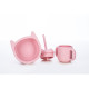 Силіконова миска дитяча FreeON Kitty pink