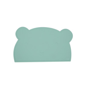 Силіконовий килимок для годування дитини FreeON Bear green