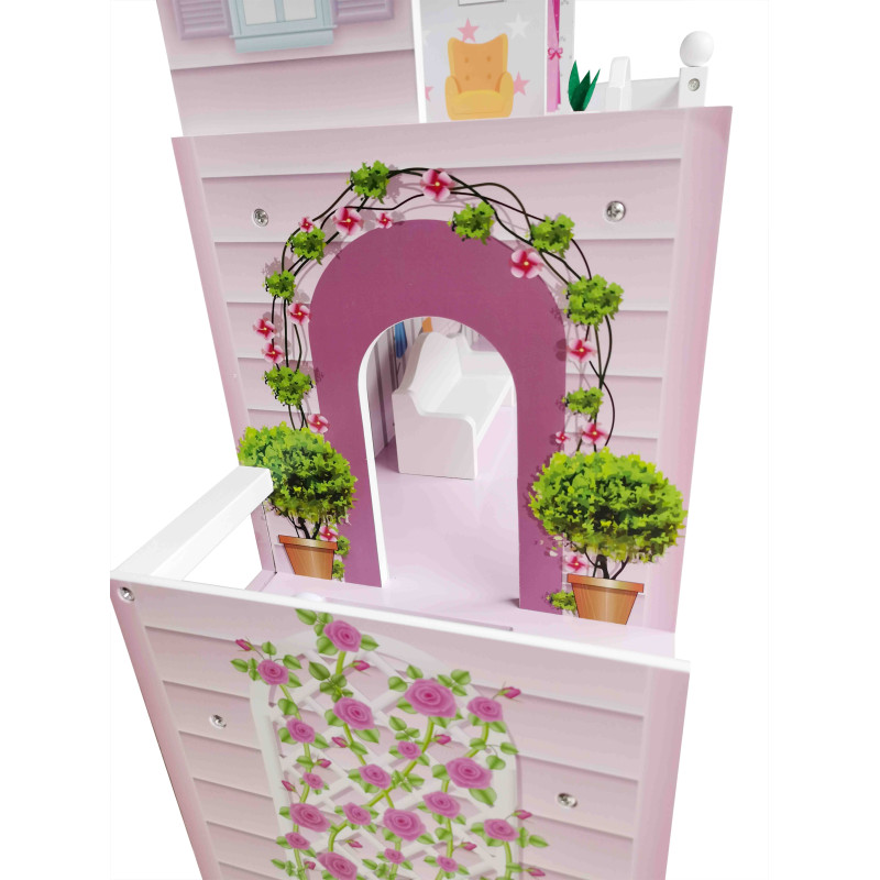 Деревяний іграшковий будиночок FreeON pink