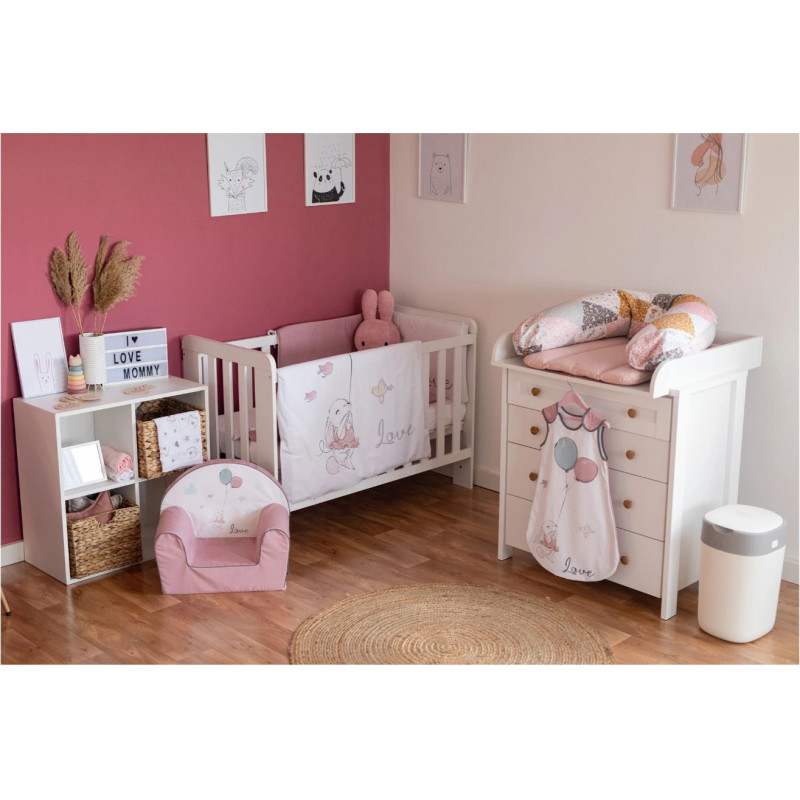 Комплект дитячої постільної білизни Bubaba by FreeON BUNNY IN LOVE (6 шт.)