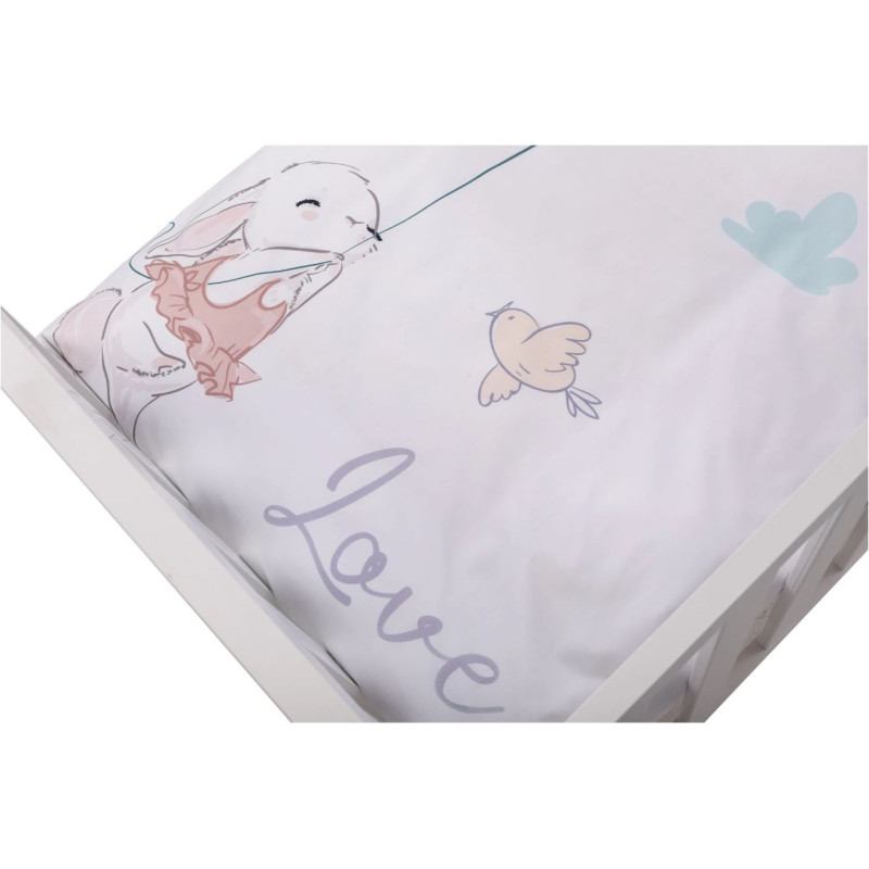 Комплект дитячої постільної білизни Bubaba by FreeON BUNNY IN LOVE (6 шт.)