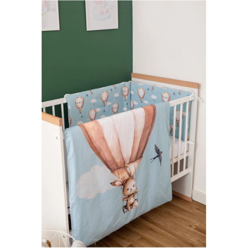 Комплект дитячої постільної білизни Bubaba by FreeON FLYING BUNNY BLUE (6 шт.)