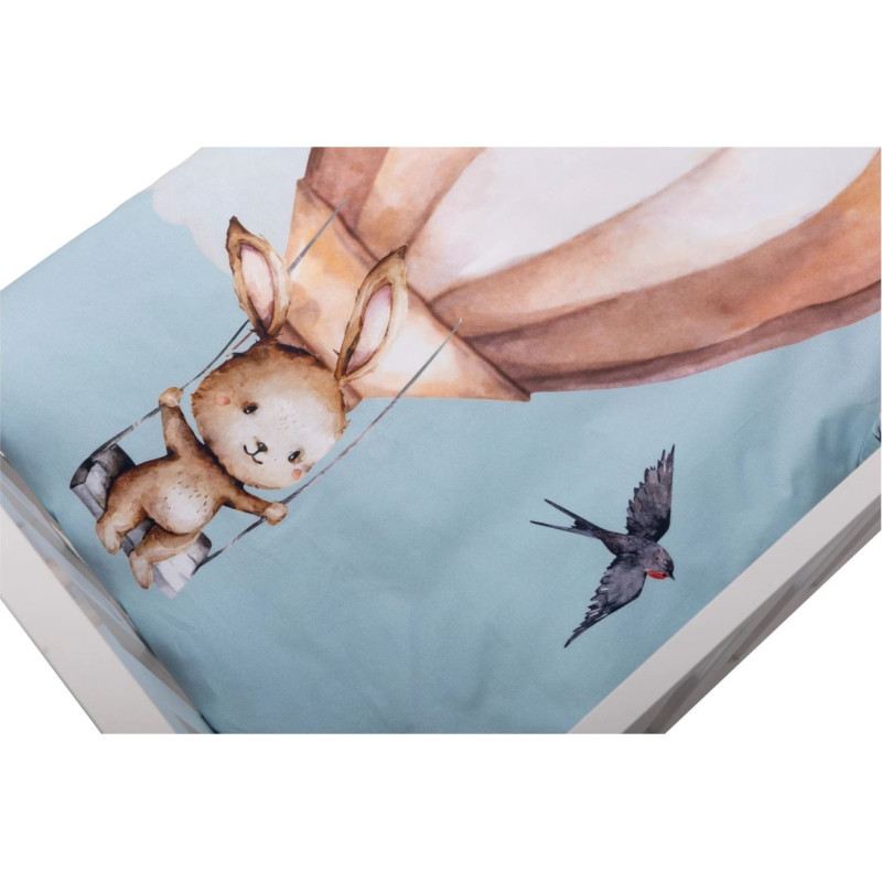 Комплект дитячої постільної білизни Bubaba by FreeON FLYING BUNNY BLUE (6 шт.)