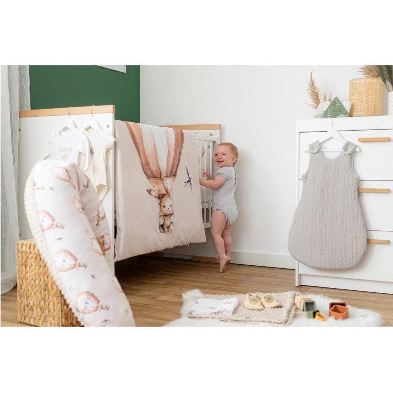 Комплект дитячої постільної білизни Bubaba by FreeON FLYING BUNNY BEIGE (6 шт.)