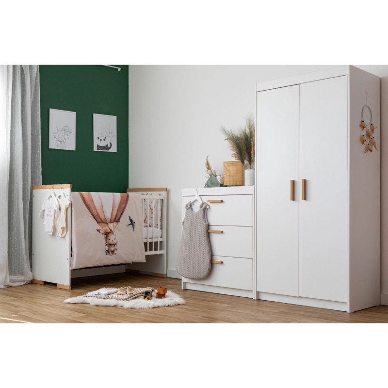 Комплект дитячої постільної білизни Bubaba by FreeON FLYING BUNNY BEIGE (6 шт.)