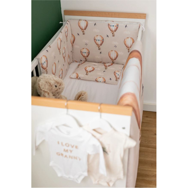 Комплект дитячої постільної білизни Bubaba by FreeON FLYING BUNNY BEIGE (6 шт.)