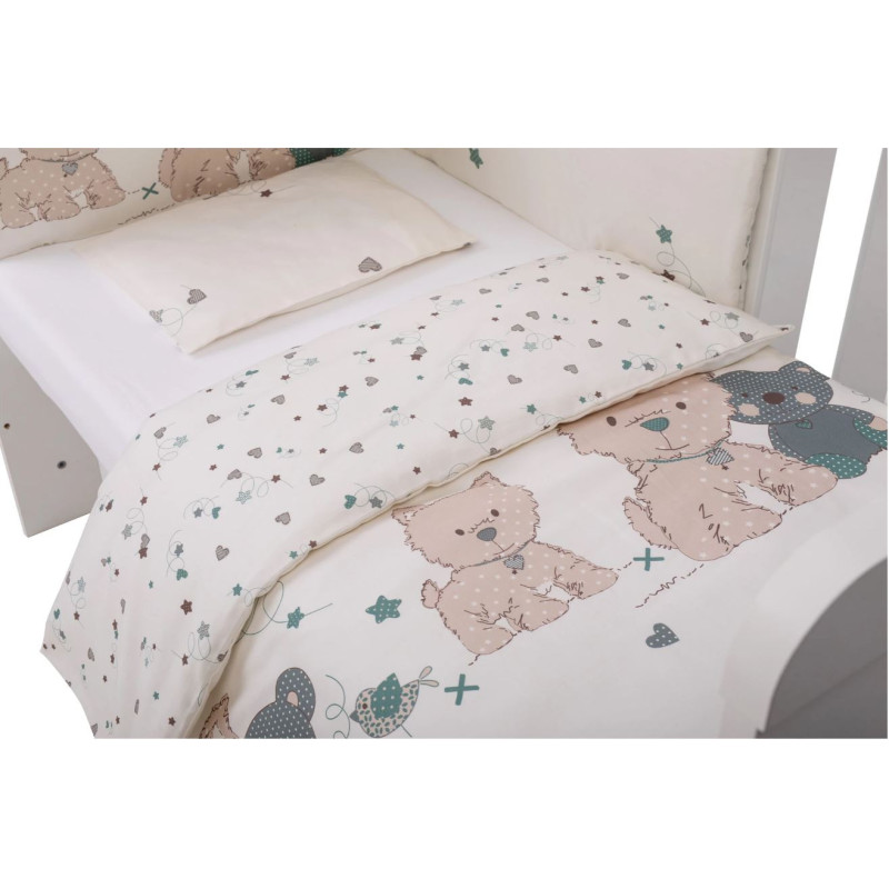 Комплект дитячої постільної білизни Bubaba by FreeON ROMANTIC TEDDY (6 шт.)