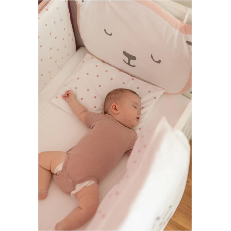 Комплект дитячої постільної білизни Bubaba by FreeON TEDDY PINK (10 шт.)