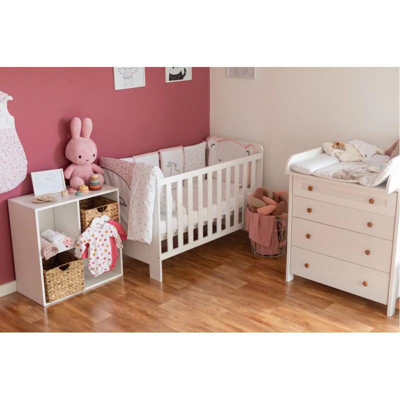 Комплект дитячої постільної білизни Bubaba by FreeON TEDDY PINK (10 шт.)