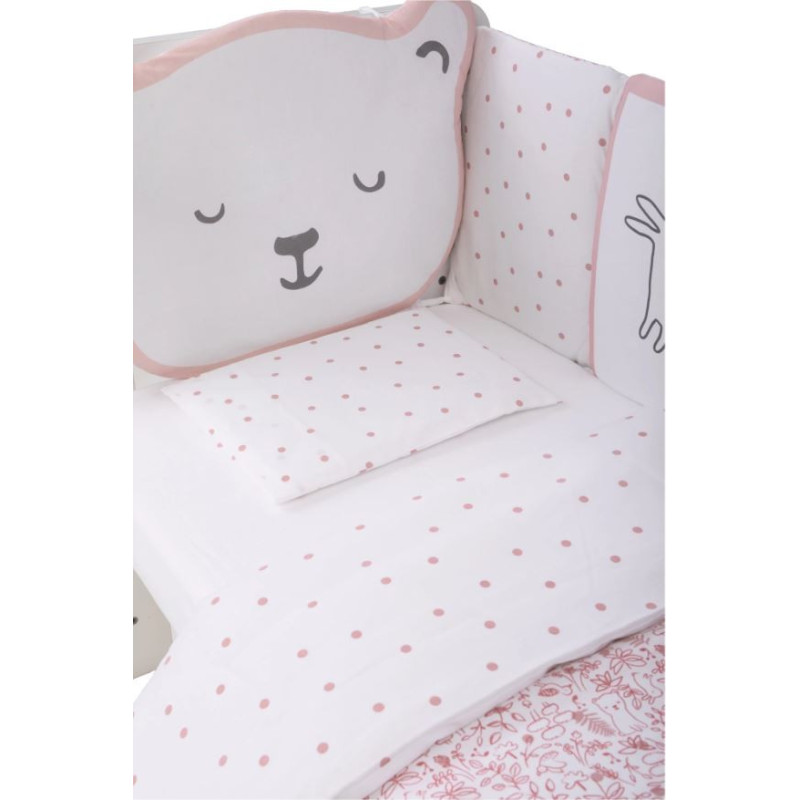 Комплект дитячої постільної білизни Bubaba by FreeON TEDDY PINK (10 шт.)