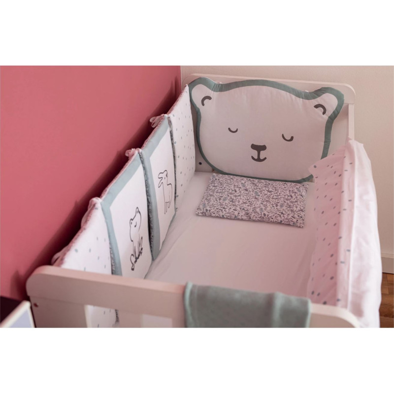 Комплект дитячої постільної білизни Bubaba by FreeON TEDDY MINT (10 шт.)