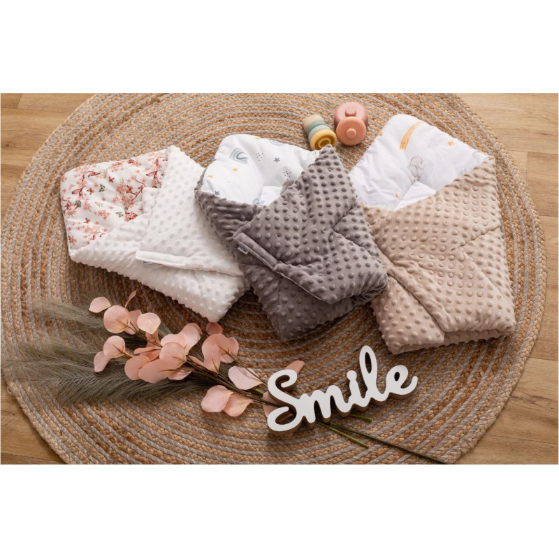 Конверт-ковдра для дитини 2 в 1 Bubaba by FreeON SLEEPY ANIMALS BEIGE 65х65