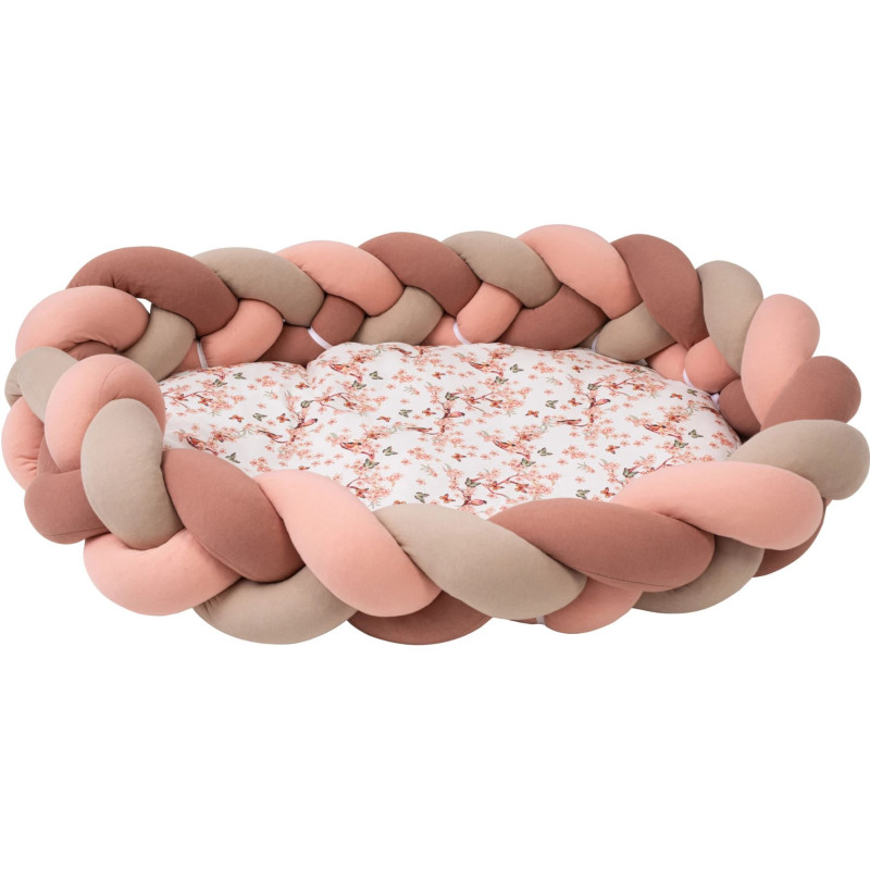 Бортик-косичка для дитячого ліжечка Bubaba by FreeON PINK 235х15