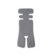 Підкладка для коляски та автокрісла FreeON grey - white