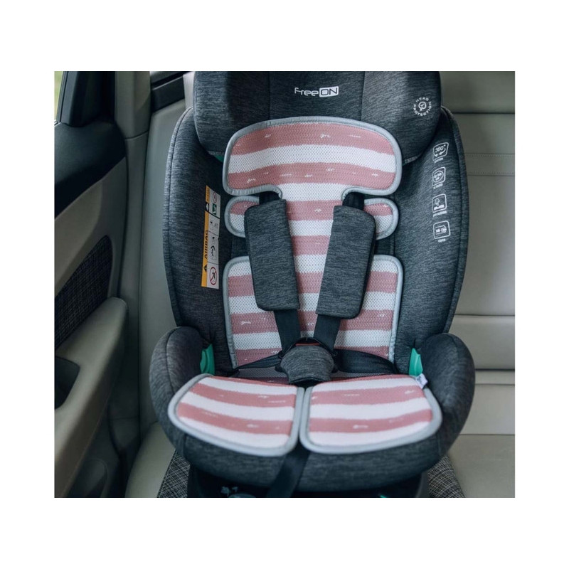 Підкладка для коляски та автокрісла FreeON pink - white