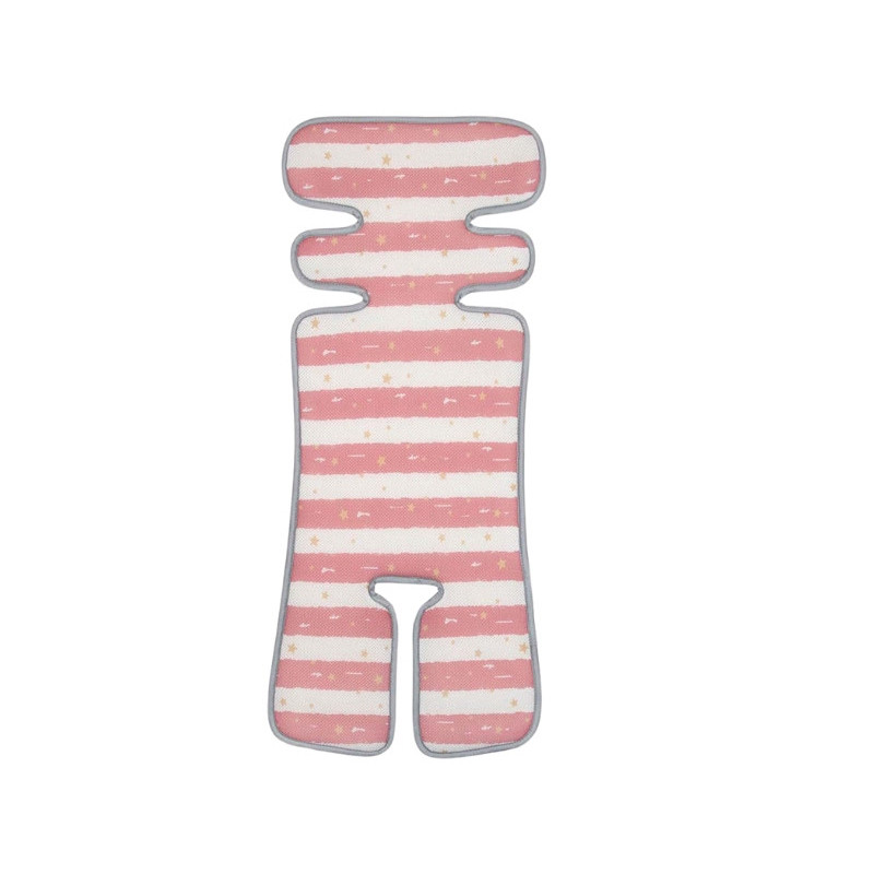 Підкладка для коляски та автокрісла FreeON pink - white