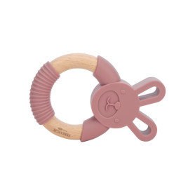 Прорізувач FreeON силіконовий зайчик рожевий