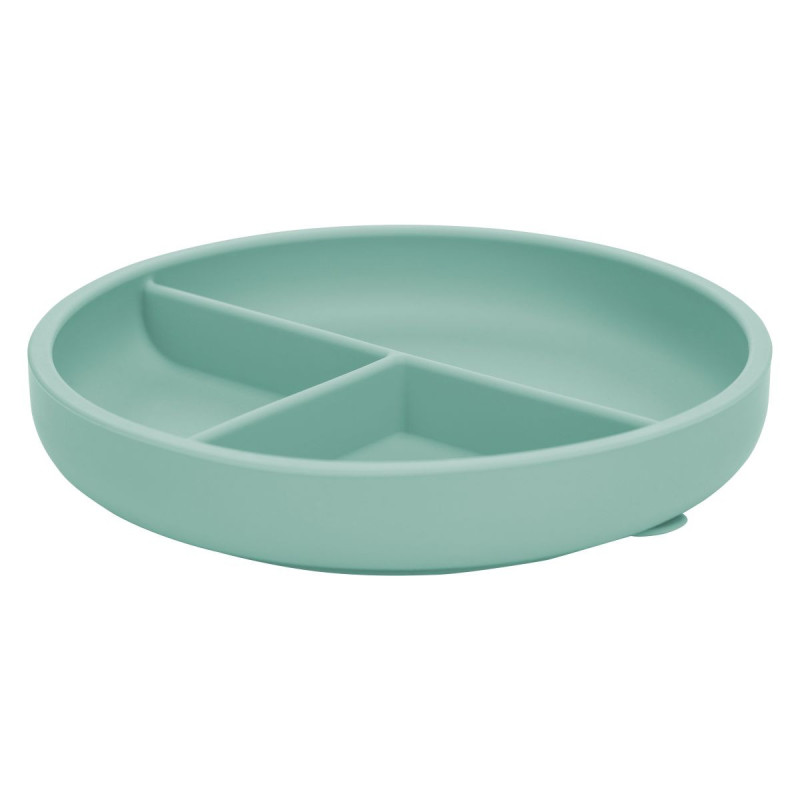 Силіконова тарілка дитяча FreeON green