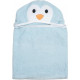 Рушник дитячий з капюшоном і вушками Bubaba by FreeON PENGUIN Light Blue 110х75