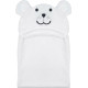 Рушник дитячий з капюшоном і вушками Bubaba by FreeON TEDDY White 110х75