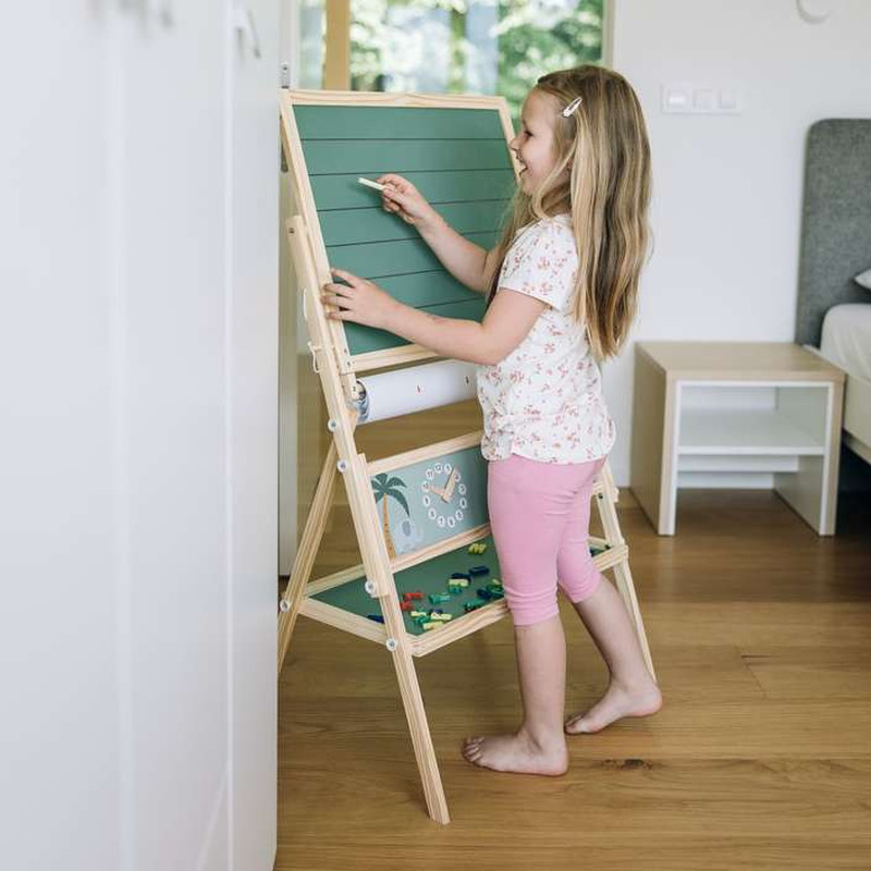 Деревяна дошка для малювання FreeON двостороння з аксесуарами