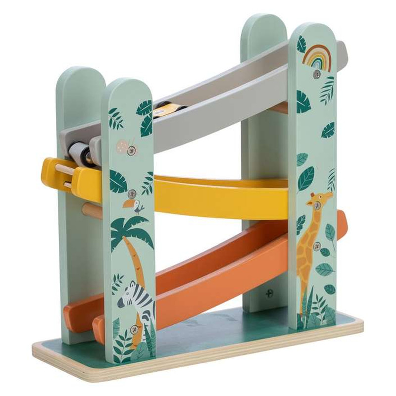 Деревяний міні-гараж з автомобілями FreeON multicolour