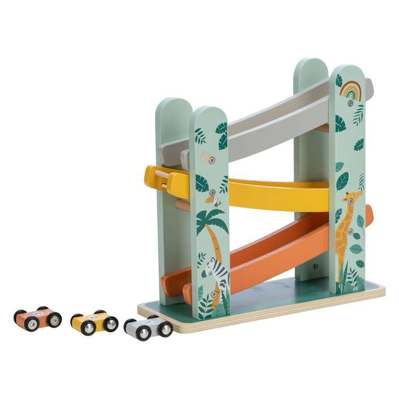 Деревяний міні-гараж з автомобілями FreeON multicolour