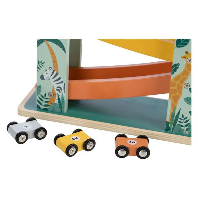 Деревяний міні-гараж з автомобілями FreeON multicolour