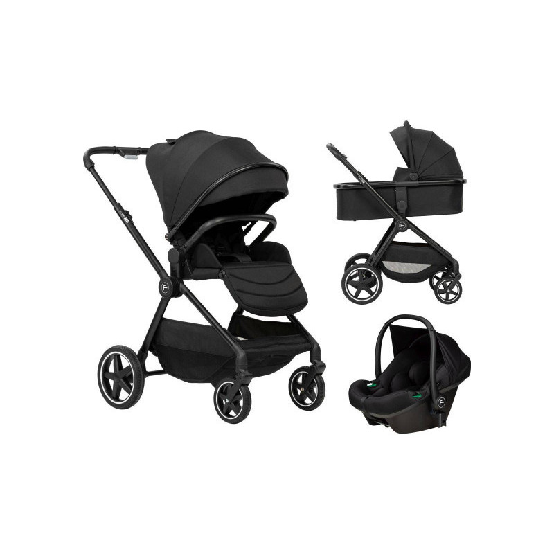 Коляска для дитини універсальна 3в1 FreeON Zack black