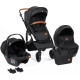 Універсальна коляска 3 в 1 FreeON Comfort black