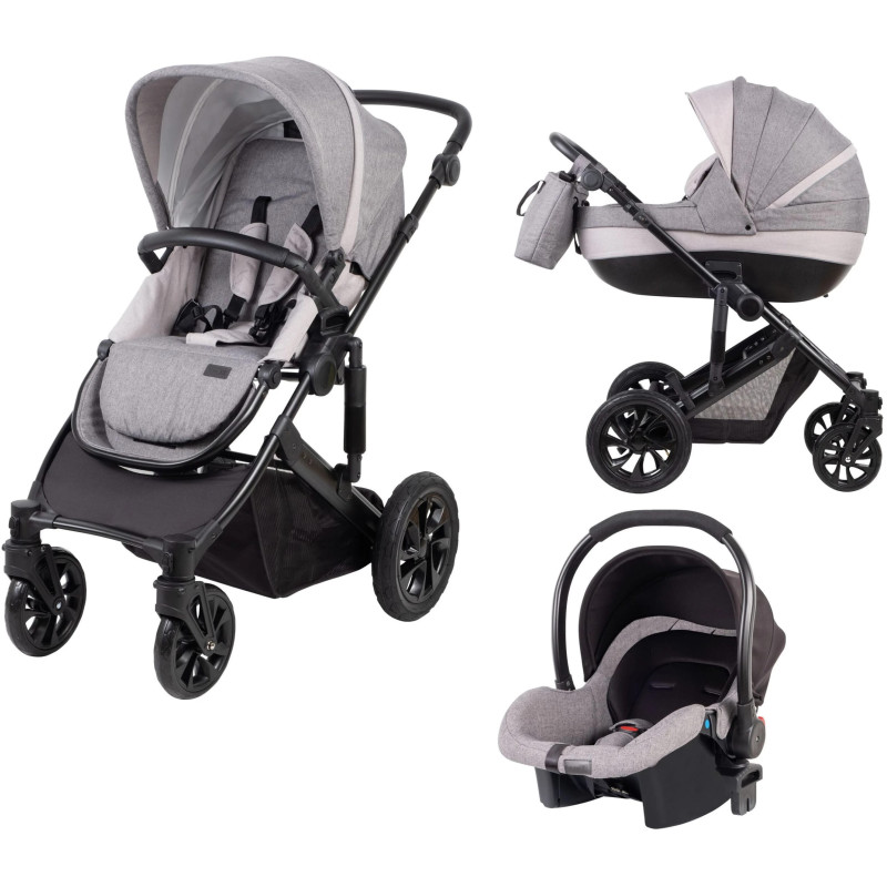 Універсальна коляска 3 в 1 FreeON Comfort grey