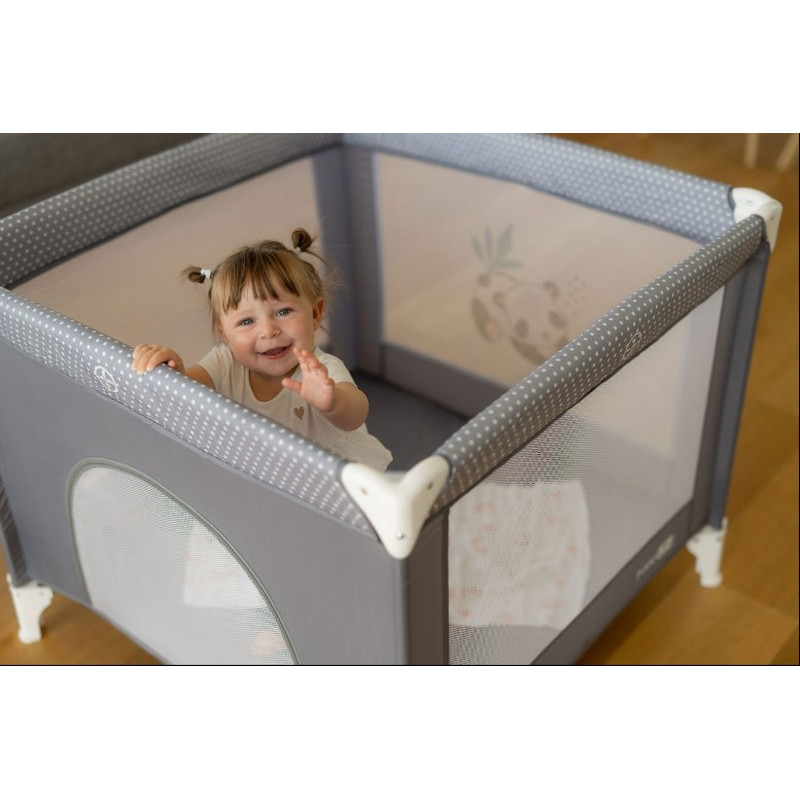 Манеж для дитини FreeON Square Panda grey