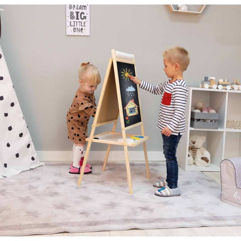 Деревяна дошка для малювання FreeON 3в1 з аксесуарами