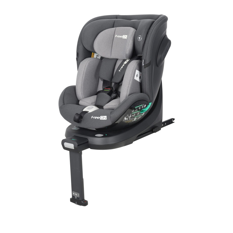 Автокрісло FreeON Space поворотність 360° i-Size 40-150 light grey