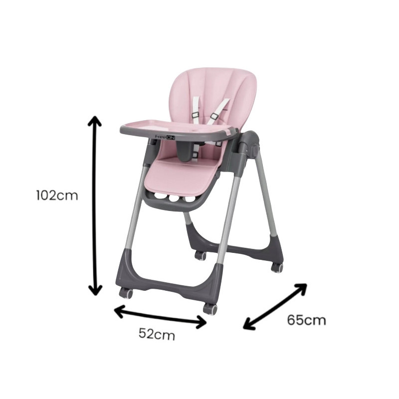 Стільчик для годування дитини FreeON Kai pink