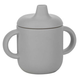 Силіконова чашка дитяча FreeON з ручками grey