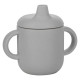 Силіконова чашка дитяча FreeON з ручками grey