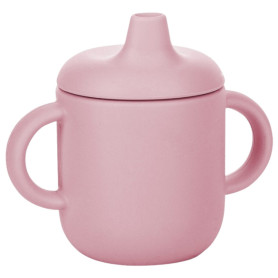 Силіконова чашка дитяча FreeON з ручками pink
