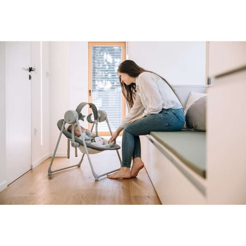 Гойдалка дитяча FreeON Snuggy lines grey