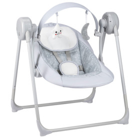 Гойдалка дитяча FreeON Snuggy stars light grey