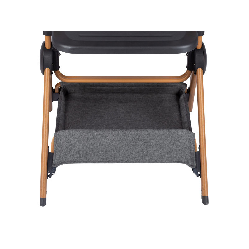 Приліжкове ліжечко та стільчик для дитини Nest & Feed 2в1 FreeON grey