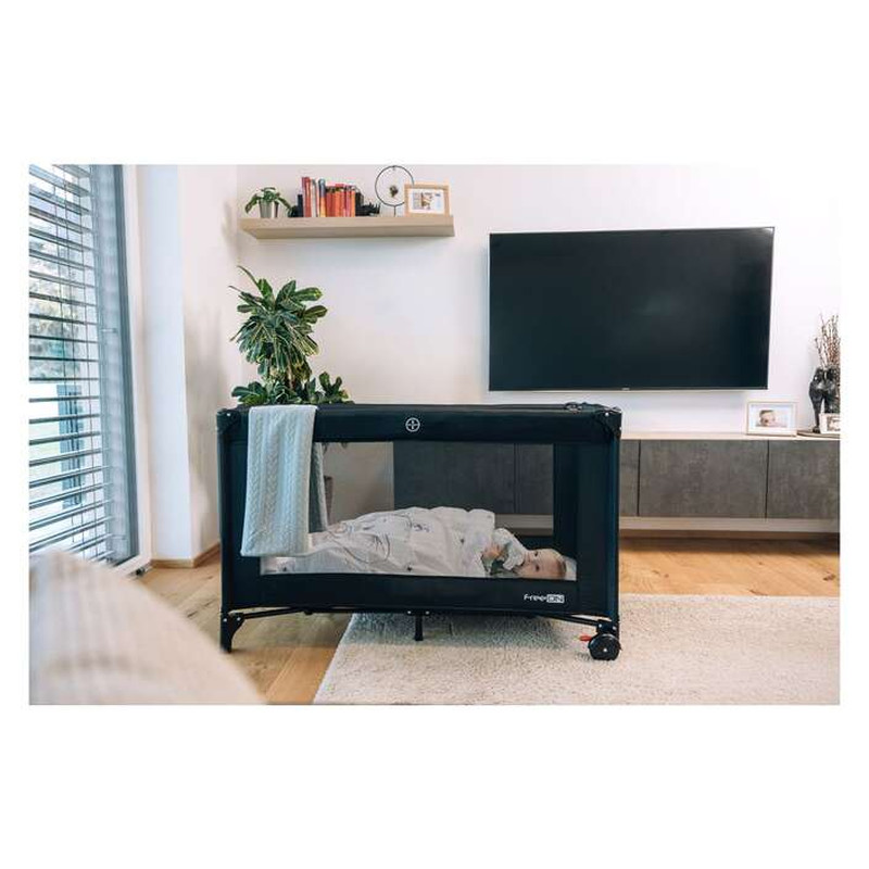 Ліжко-манеж дитяче FreeON Snozze black