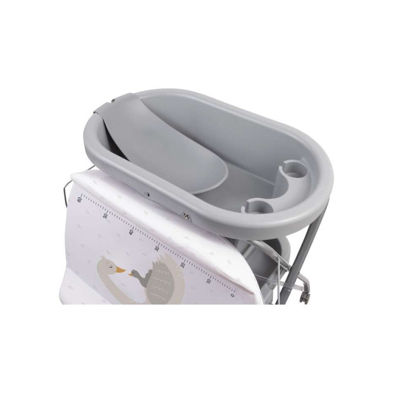 Ванна FreeON з пеленальним столиком Swan