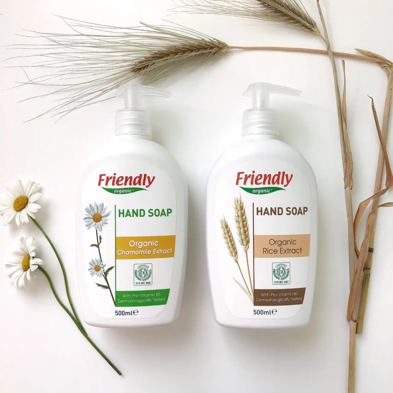 Мило Friendly Organic Екологічне для рук Екстракт рису 500мл.