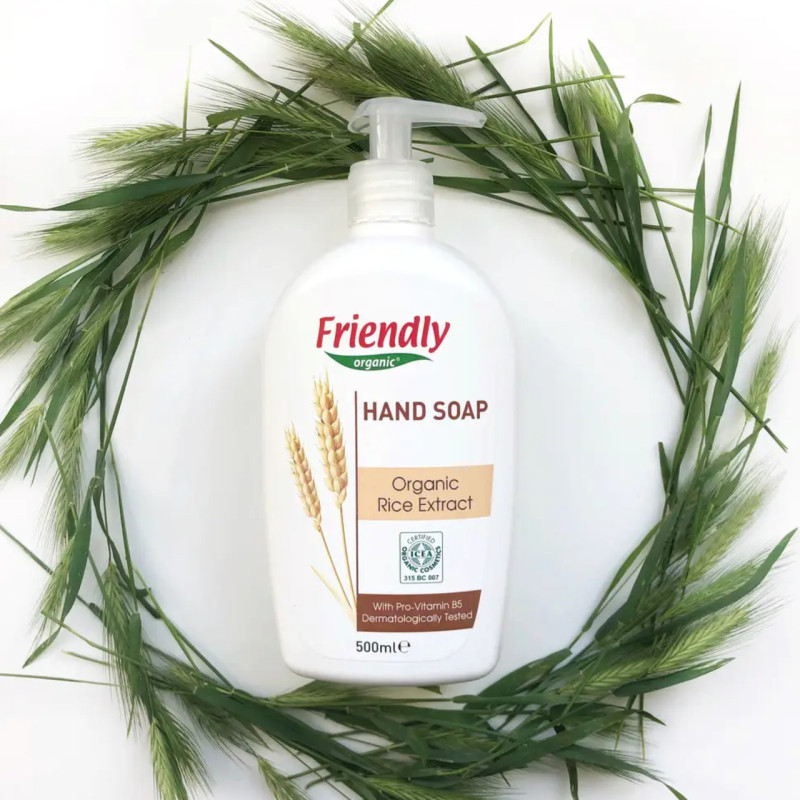 Мило Friendly Organic Екологічне для рук Екстракт рису 500мл.