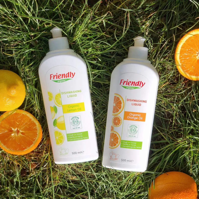 Засіб Friendly Organic Органічний для миття посуду торговельної марки Лимонний сік 1000мл.