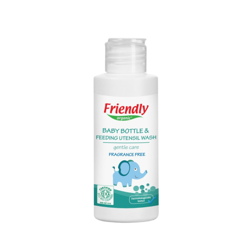 Засіб Friendly Organic Органічний для миття дитячої пляшечки, посуду і пустушок торговельної марки Без запаху 100мл.