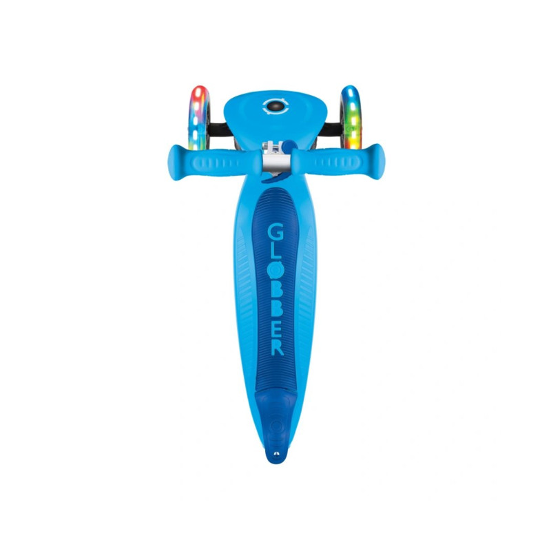 Самокат GLOBBER PRIMO FOLDABLE LIGHTS, блакитний, колеса з підсвіткою, 50кг, 3+